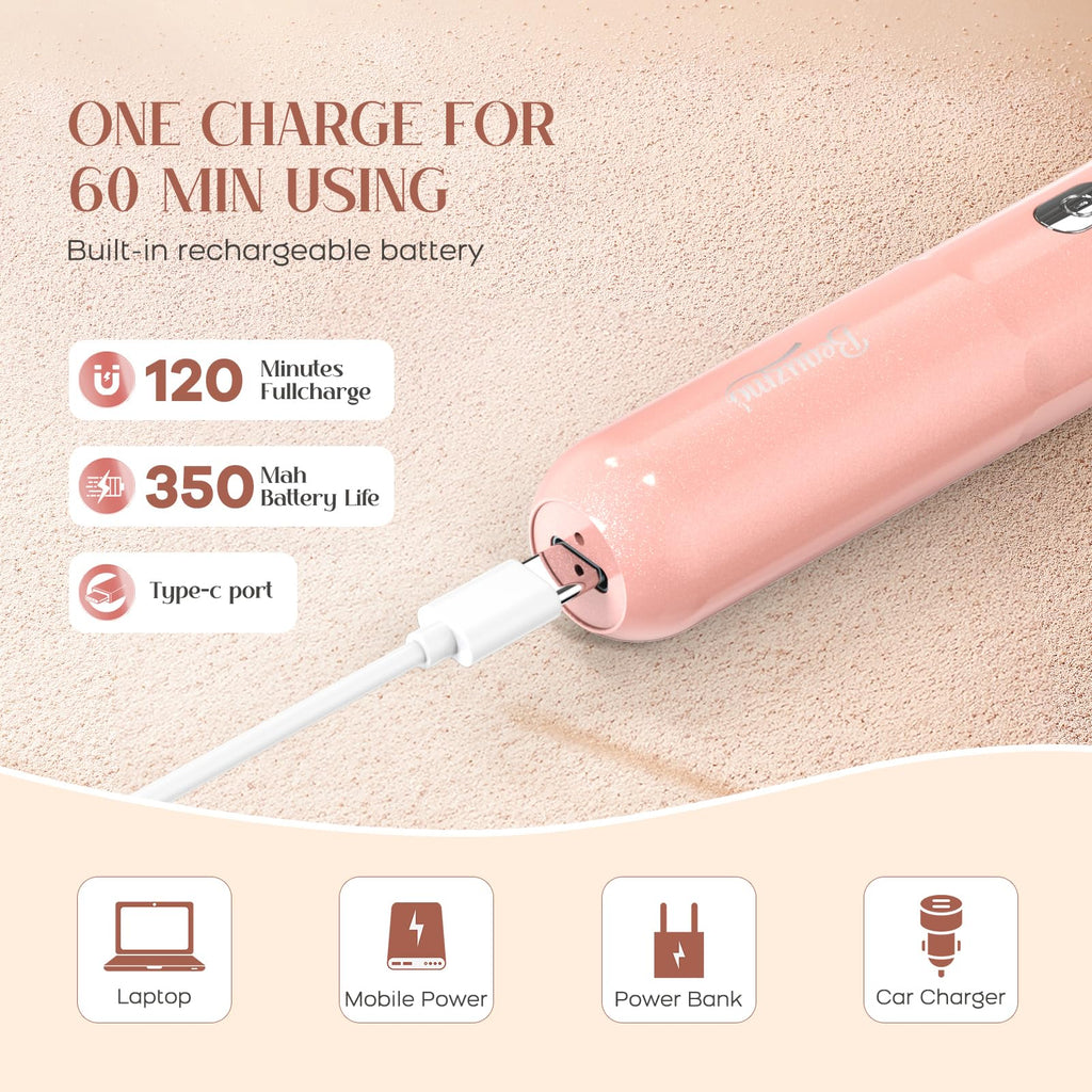 2-in-1 USB Rechargeable Portable Electric Facial Hair Remover X38923