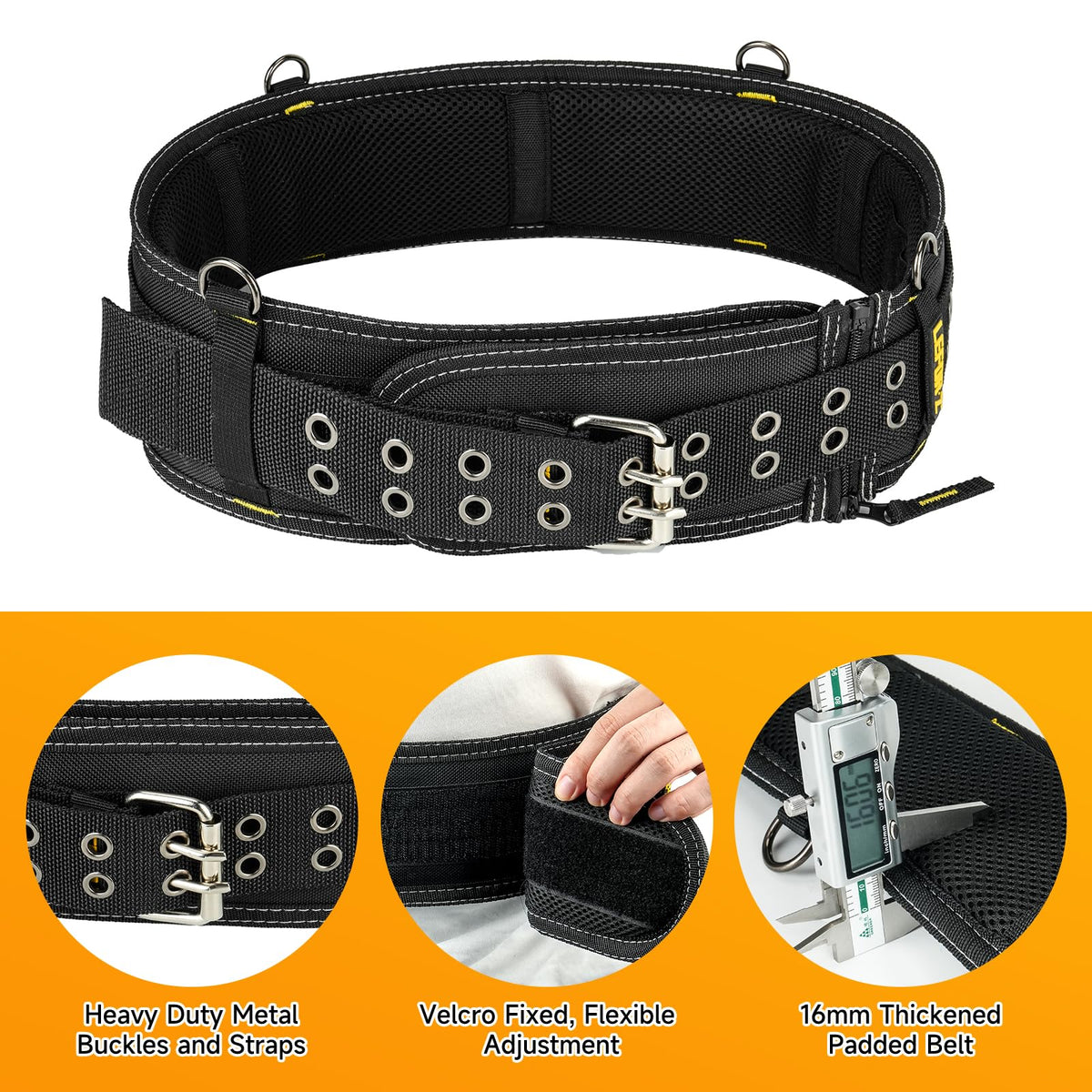 4-Inch Padded Heavy Duty Tool Belt with Suspenders T458814