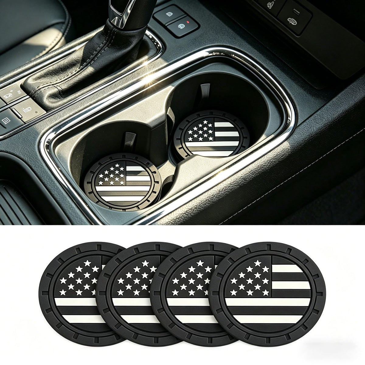 4 Pack Car Cup Holder Coaster E513