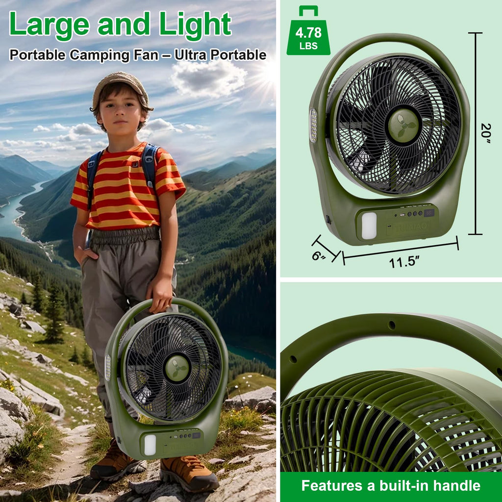 45000mAh Battery Operated Camping Fan B95871