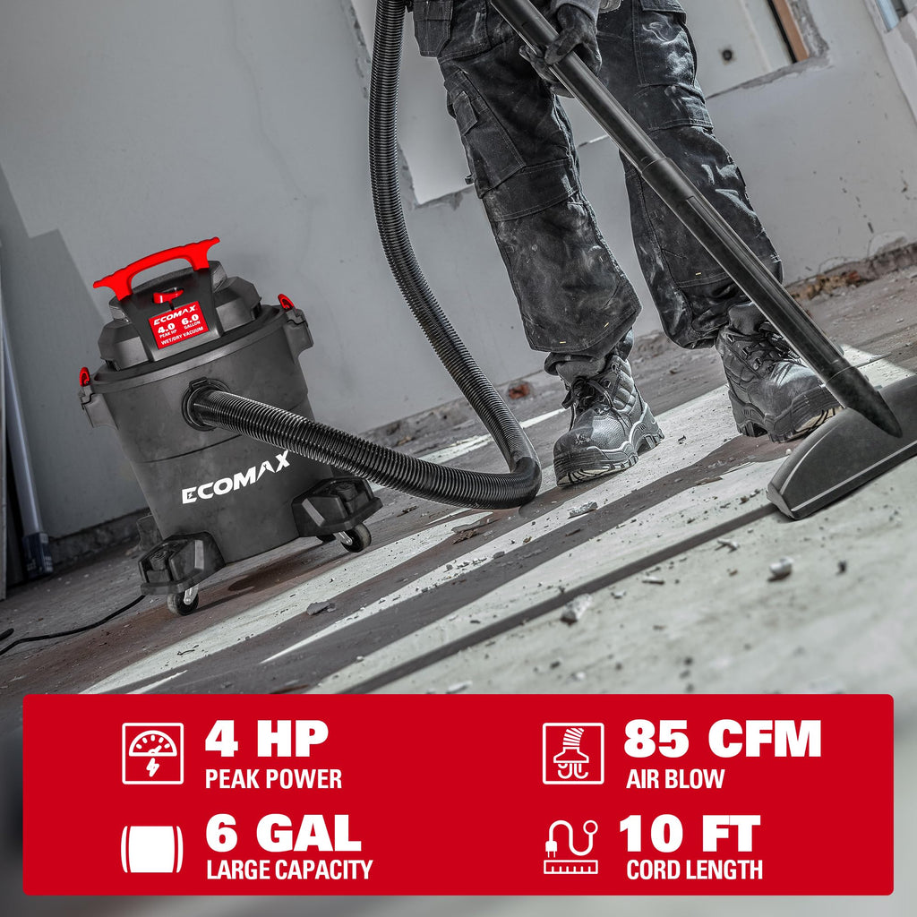 6 Gallon 4 HP Wet Dry Shop Vac A287