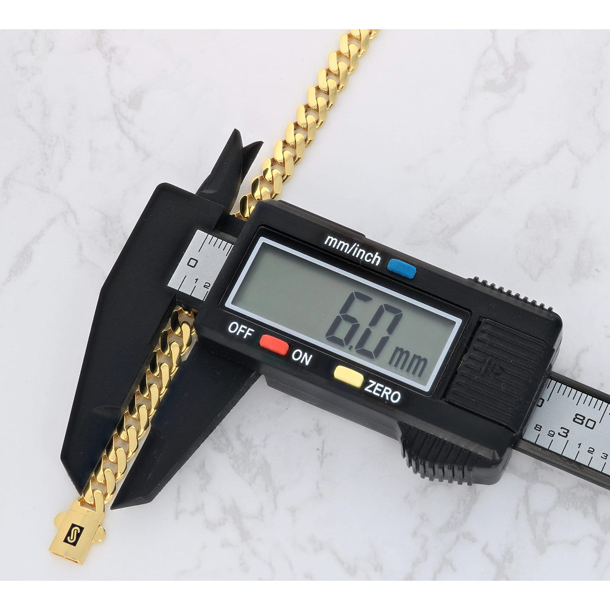 10k Yellow Gold 6mm Cuban Chain Necklace F372