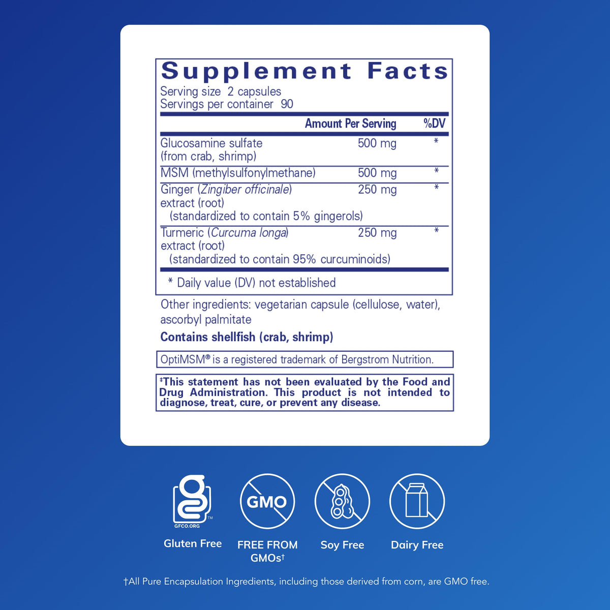 Glucosamine MSM 180 Capsules J764808