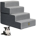 4-Step Foam Dog Stairs, 18-Inch, Gray X2272
