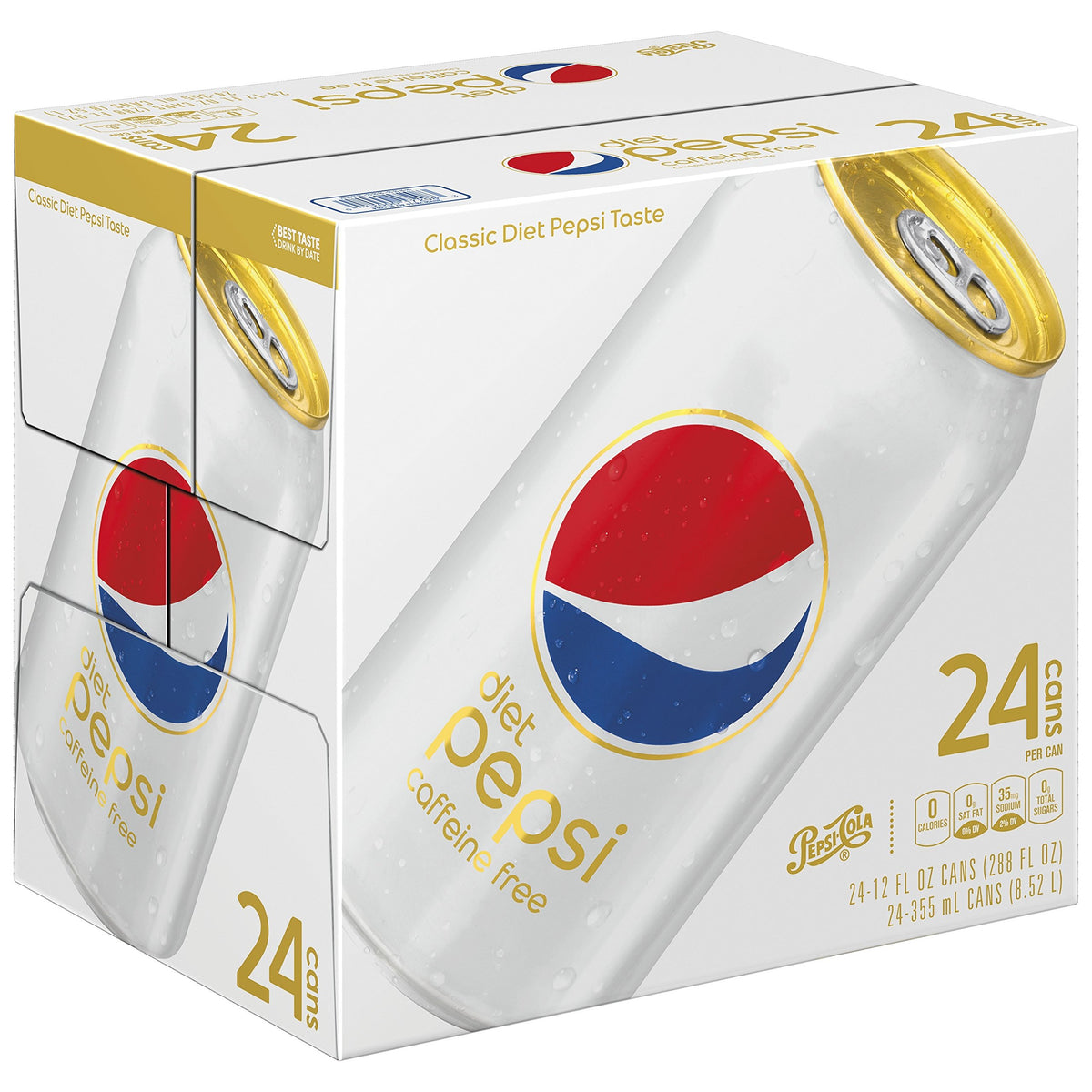 Caffeine Free 12 ounce Cans 24 Count T6759