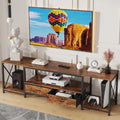 Fabric Drawers TV Stand for 65 70 75 Inches TV H414